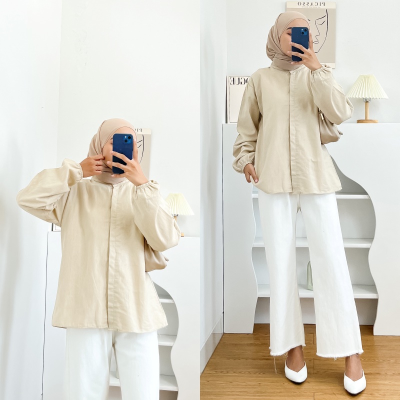 1KG MUAT 5PCS | KANAKA TOP LINEN RAMI ATASAN WANITA HITS OOTD SELEBGRAM FASHION GROSIR WANITA TERBEST SELLER