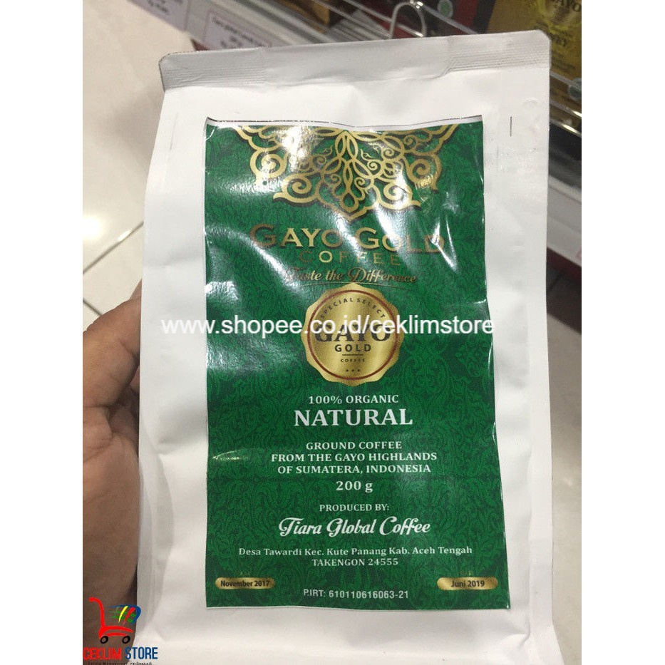 

Gayo Gold Arabika Gayo Natural 200 Gr