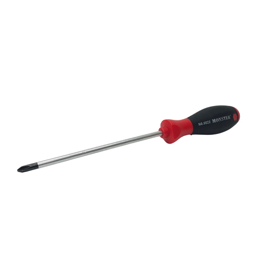 Obeng Plus 8 inch Monster Diameter 6mm Panjang Besi 20cm Magnet