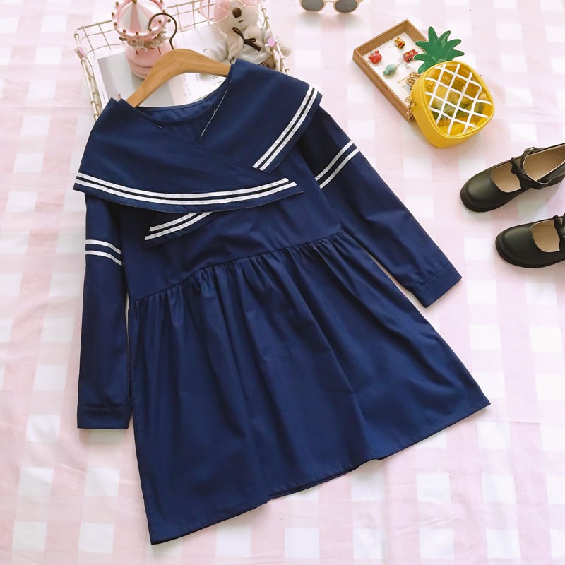 MR-61 sailor seifuku dress uniform seragam sekolah putih navy summer baju import jepang korea