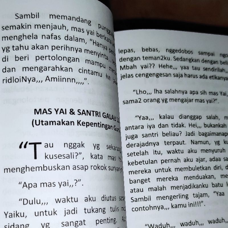 Mas kyai dan santri galau