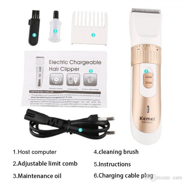 KEMEI Rechargable Electric Professional Hair Clipper - KM-9020