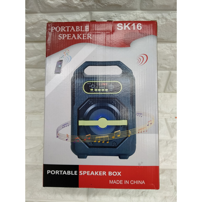 PORTABLE SPEAKER BLUETOOTH BT WIRELESS SK-16 SK16