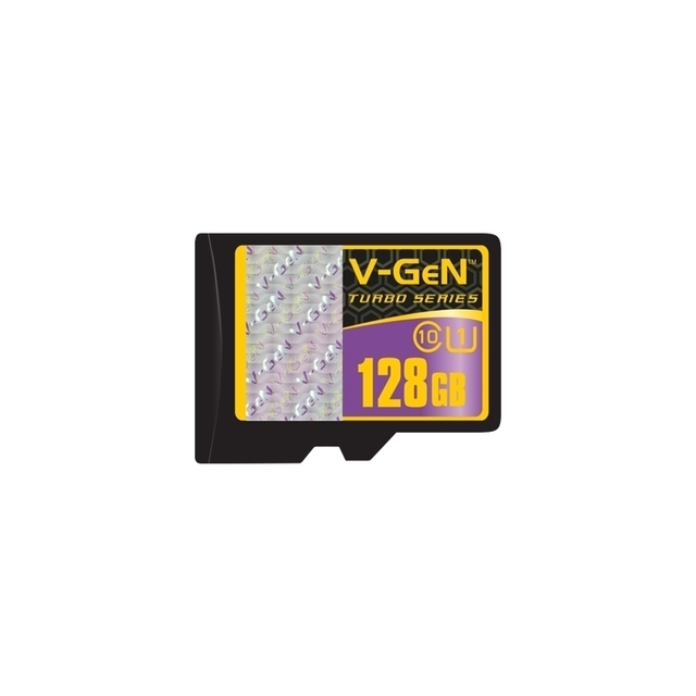 Micro SD V-gen 128GB Turbo Series MicroSD Vgen 128 GB Class 10 V gen