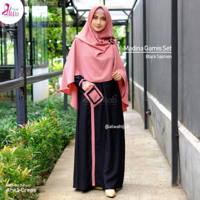 Ns FC Najibah Gamis Syari Putih Benhur Abu Toska Navy Maroon Hujan Muslim Modis Modern White Mach DE
