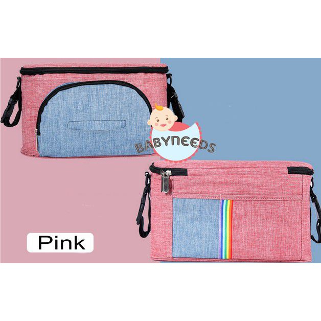 Baby Strollers Storage Bag Bottle Diapers Organizer Accessories