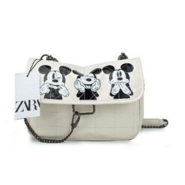 NEW! SLING BAG HITS ZARRA HITAM POLOS &amp; MOTIF MICKEY MOUSE # 59852