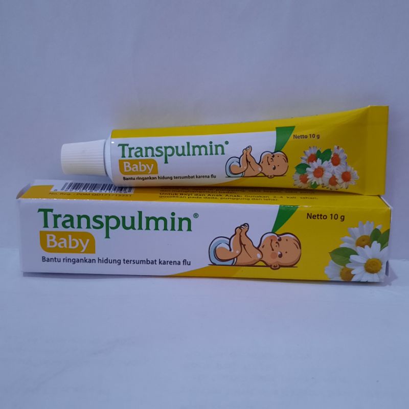 Transpulmin Baby 10g - 20g meringankan hidung tersumbat