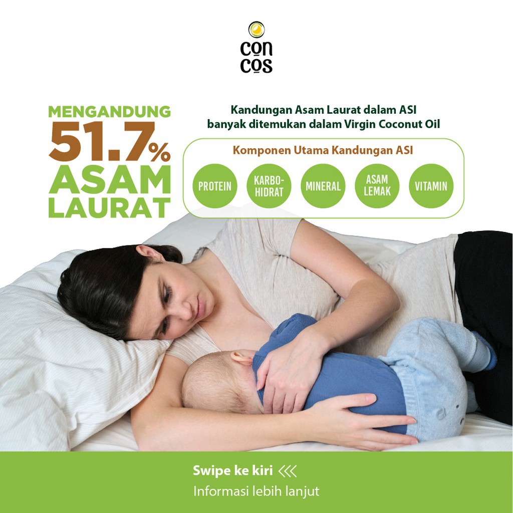 Concos Virgin Coconut Oil Kids 250ml MPAsi VCO Anak - Kabakids Store