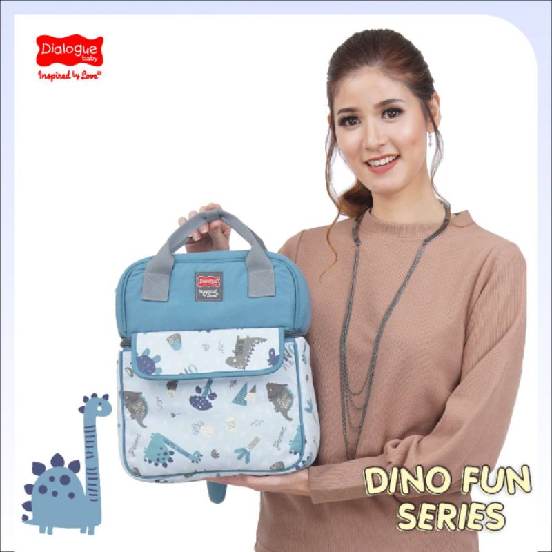 Dialogue cooler bag double container dino DGC1011 / tas susu bayi