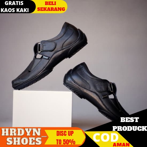 Sandal Sepatu Bustong Cowok Sendal Sepatu Tutong Slop Pria Formal Kantor Cevany Draken 005