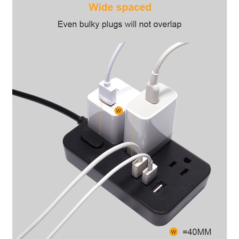 Zzz Socket Power Strip Elektrik Extension 6 Outlet Untuk Rumah