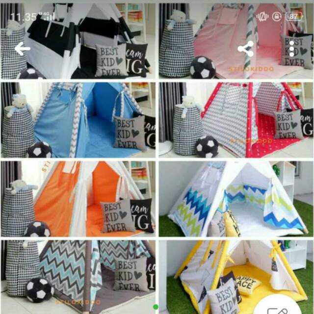 Cover tenda anak (TANPA TIANG PENYANGGA)