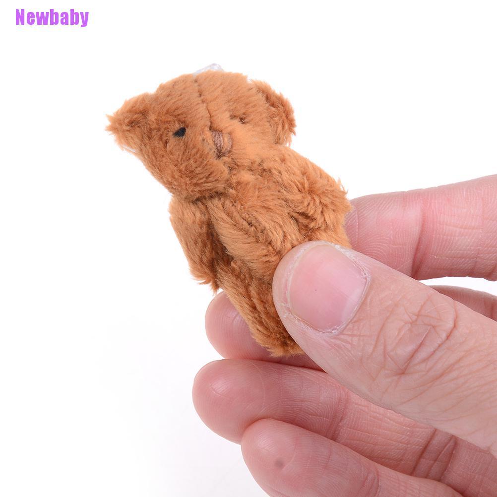 (Newbaby) Mainan Boneka Beruang fluffy Mini 4.5cm Bahan plush Untuk Anak