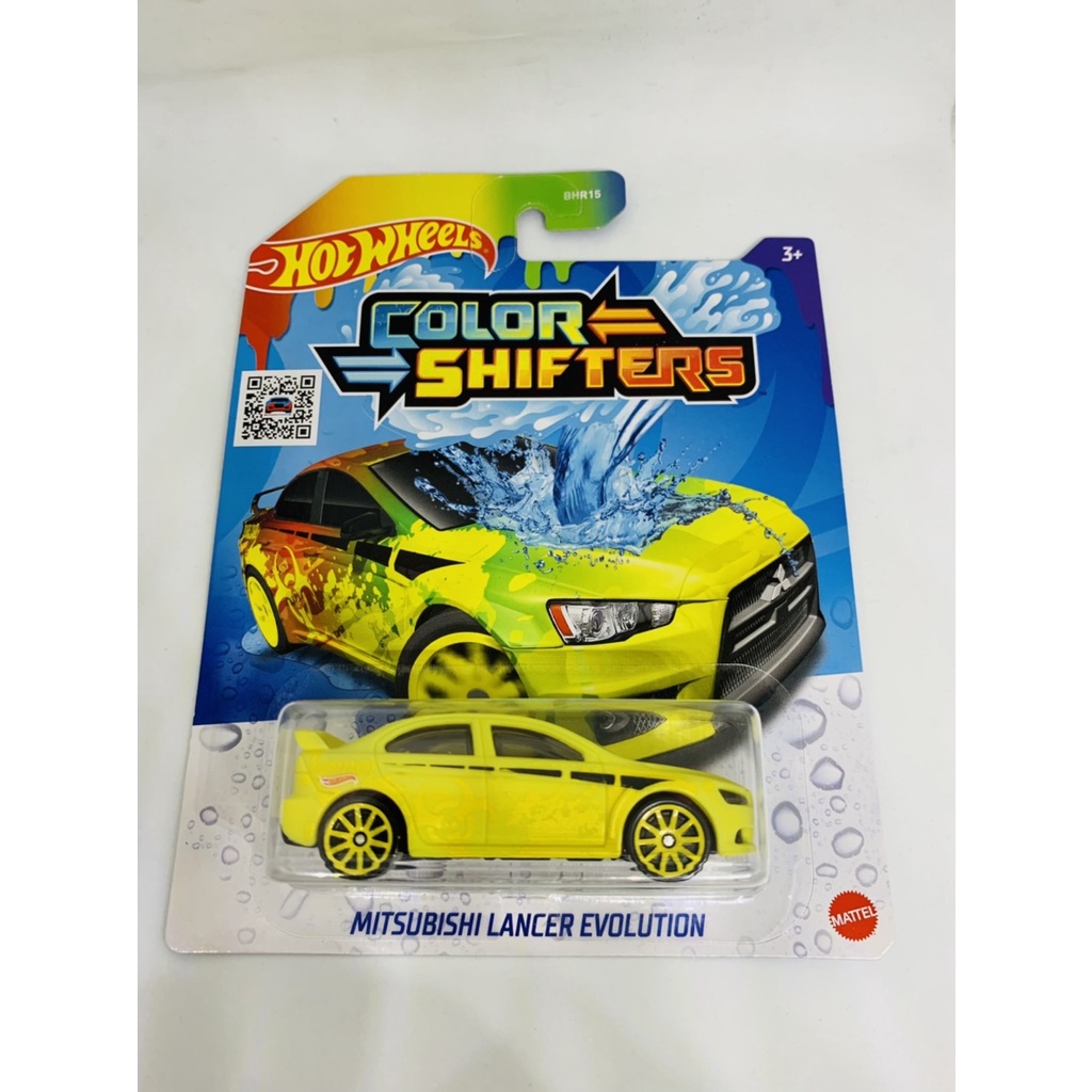 HOTWHEELS HOT WHEELS COLOR COLOUR SHIFTERS SHIFTER MITSUBISHI LANCER EVOLUTION HIJAU NEON DIECAST MI