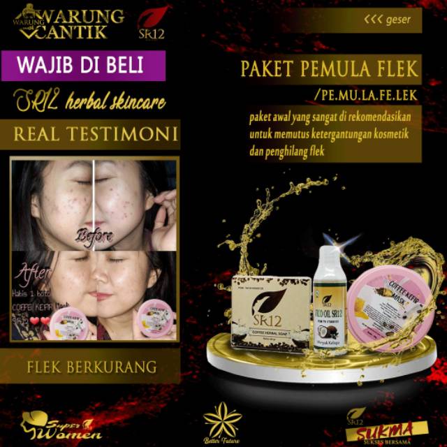 Paket pemula flek hitam sr12