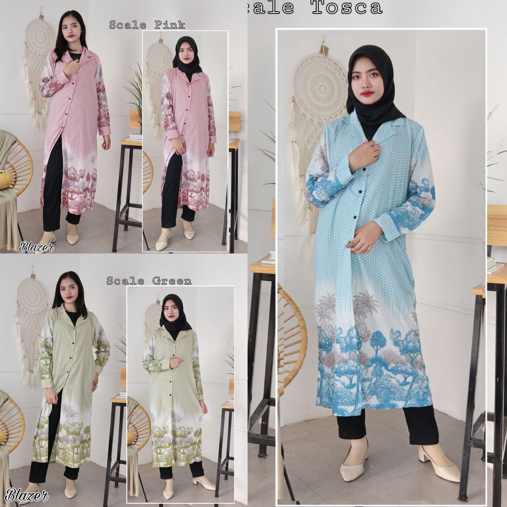 IZANY Long Dress Wanita / Daster XL RAYON BLAZER