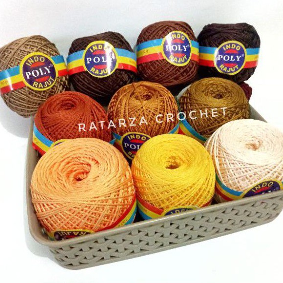 Benang rajut poly kilap INDO