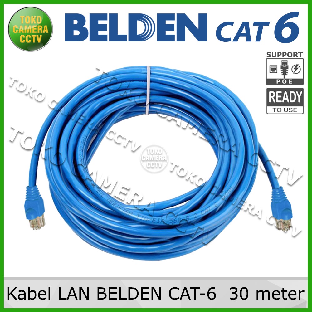 KABEL LAN BELDEN CAT6 30 meter / UTP BELDEN CAT 6 30m