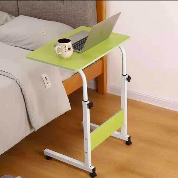 Meja Laptop Roda Meja Serbaguna Meja Meja Kantor Meja Makan meja belajar Tinggi Bisa Di Setting BISA COD
