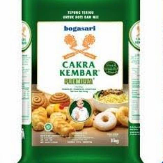 

Tepung terigu cakra kembar 1kg tepung serbaguna