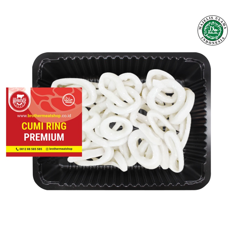 Cumi Ring 1kg Kupas Bersih / Calamari, Halal