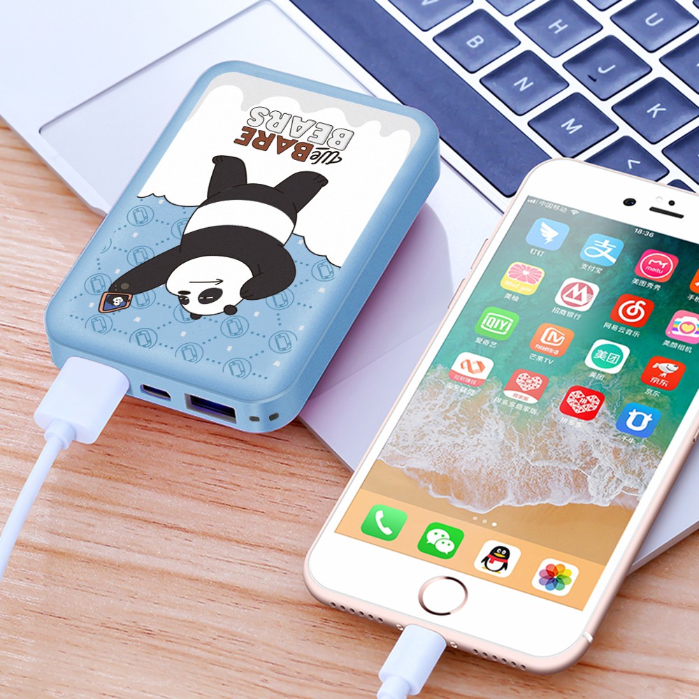 Powerbank 20000mah We Bare Bears Power Bank 2 Ports USB