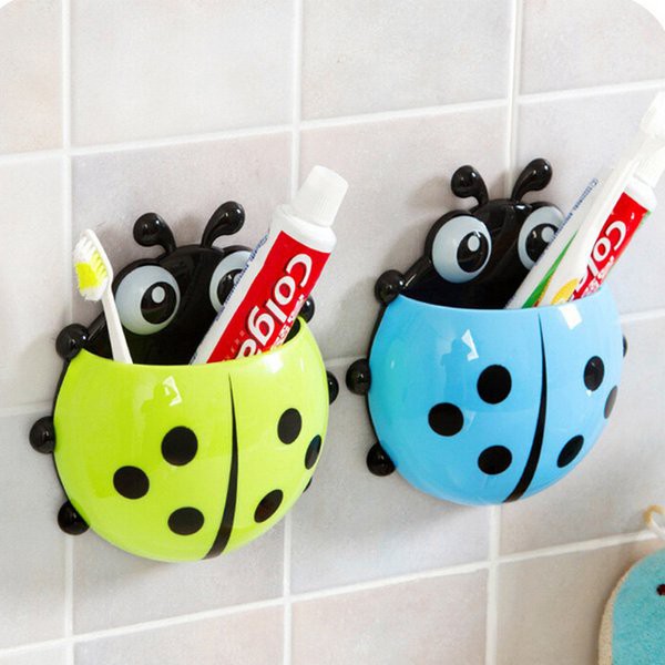 BABEE - RAK SIKAT GIGI LADYBUG / TOOTHBRUSH HOLDER / TEMPAT SIKAT GIGI KAMAR MANDI MOTIF KUMBANG