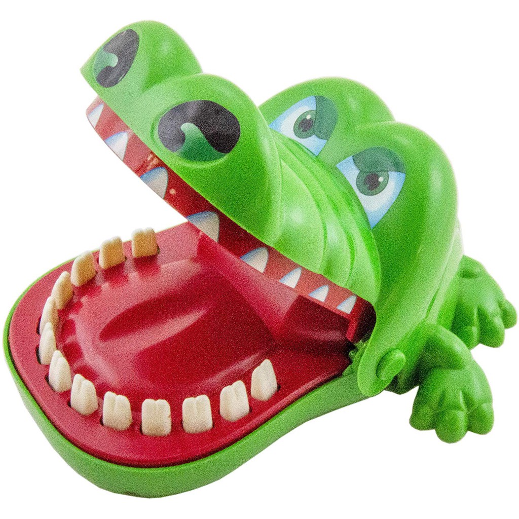 Permainan Crocodile bit the hand Games Mainan Gigit Buaya Classic Biting Game untuk Anak-anak Dewasa