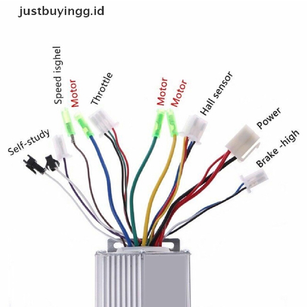 (Justbuyingg.Id) Controller Motor Brushless Elektrik Dc 36v / 48v 350w Untuk Sepeda / Skuter Elektrik