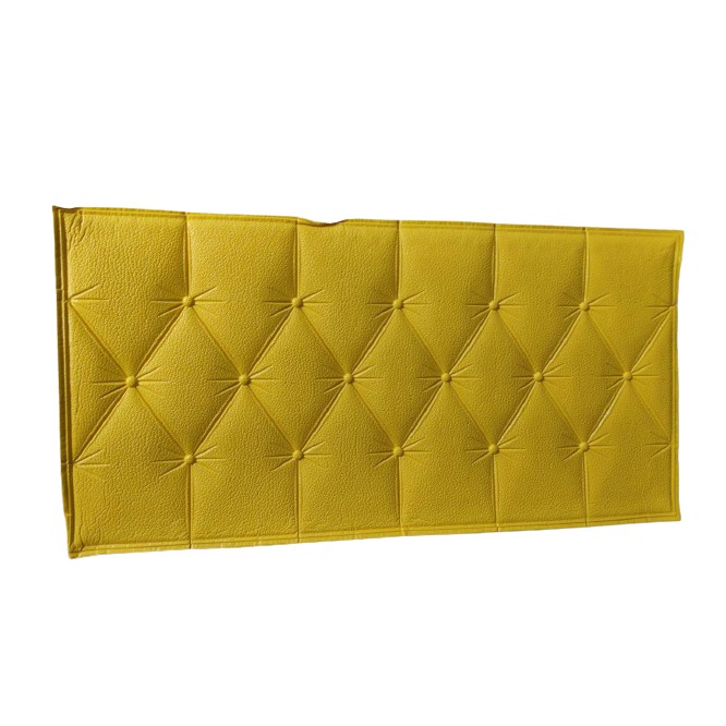 [1KG=24PCS] MGM Wallpaper Dinding Foam 3D Sticker Dinding Bata / Headboard 514 515 517 518-HEADBOARD YELLOW