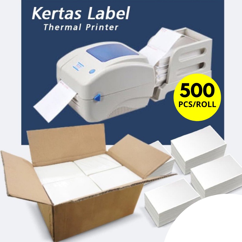 

Kertas Thermal Stiker Resi Pengiriman Barcode Label A6 Murah 10x15 cm