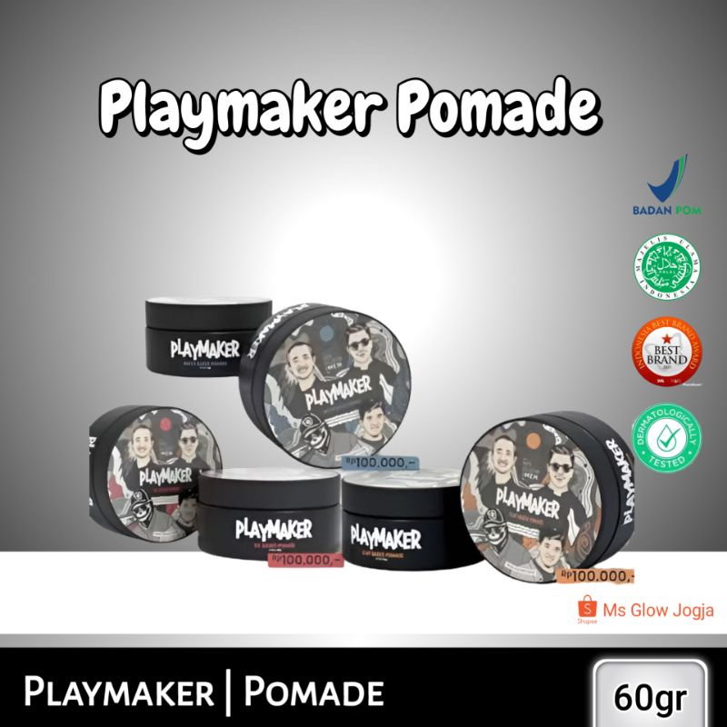MS GLOW Play Maker Pomade Perawatan Rambut Pria | Ms Glow Jogja