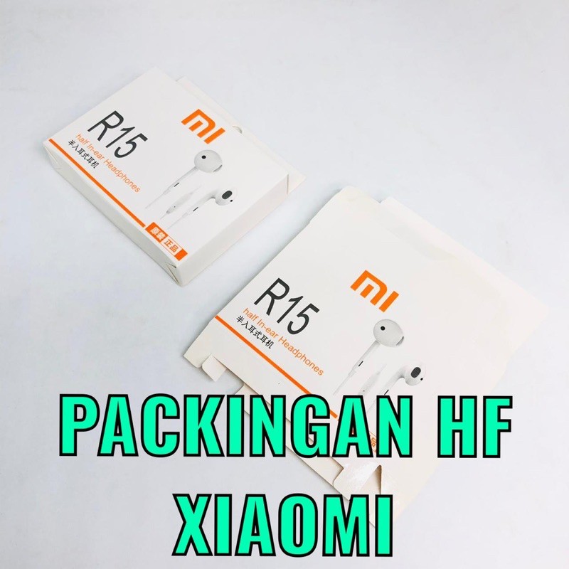 PROMO FLASH SALE PACKINGAN HF OPPO R15/ KOTAK HANDSFREE R-15 / DUS PACKING EARPHONE /BOX ONLY