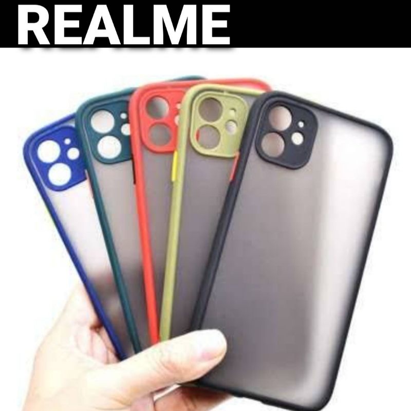 REALME CASE HYBRID MATTE FUZE MY CHOICE DOVE CASING REALME 5, 5i, 6, 6 PRO, 7, 7i, 8, 8 PRO, 85G, C1, C2, C3, C11, C11 2021, C12, C15, C,17, C20, C21Y, C25 5 PRO 8I 9 PRO 9 PRO + SILIKON SOFT CASE 10 4G