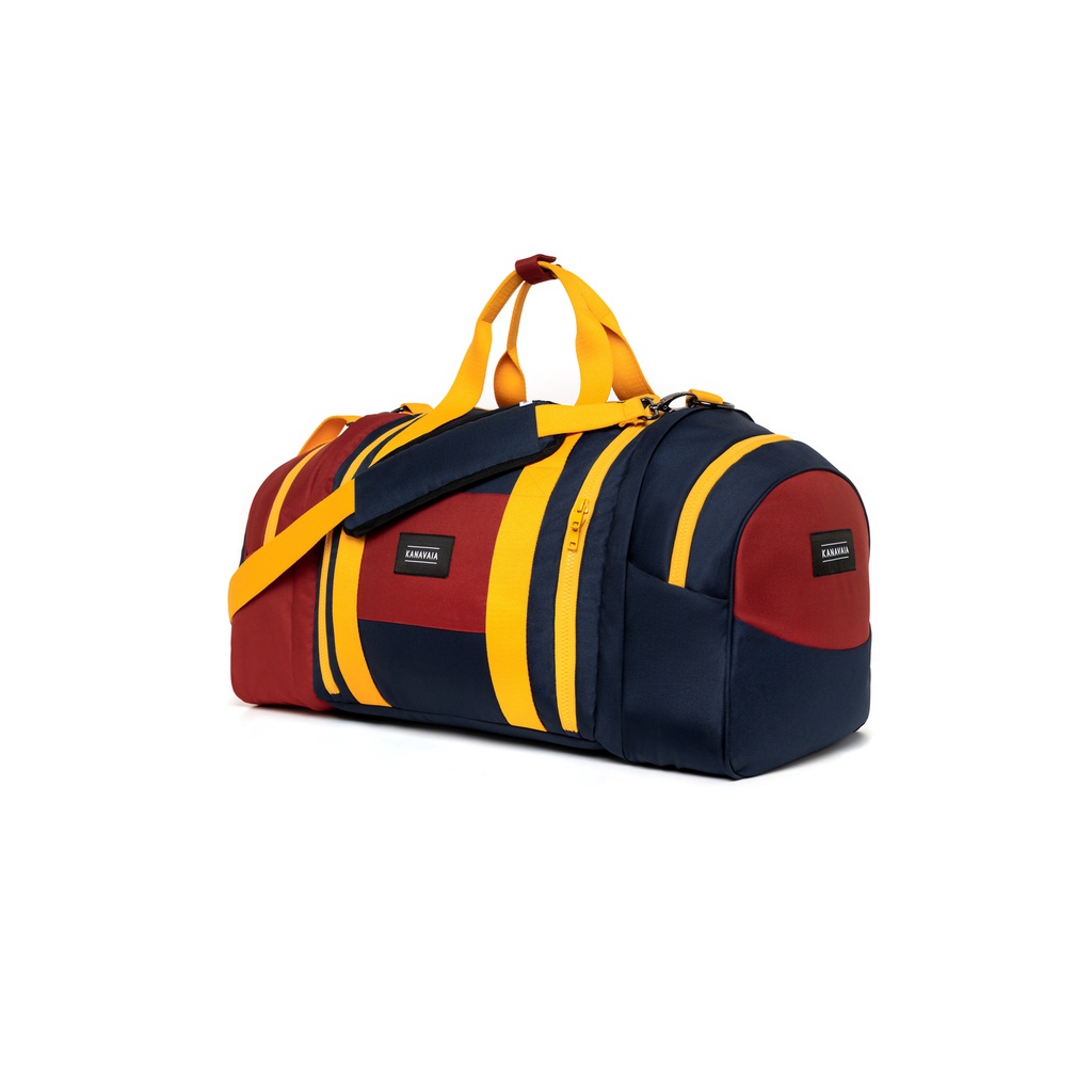 Kanavaia 3-in-1 Detachable Duffle Bag in Terracotta / Navy Blue
