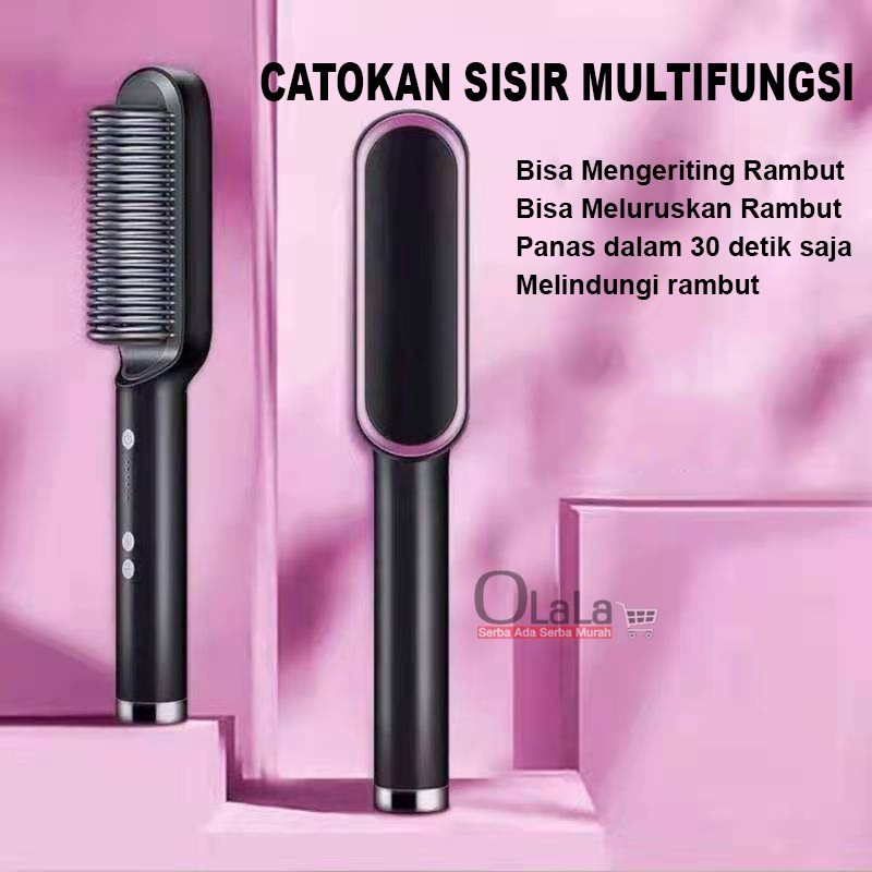 [Promo!!]New Sisir Pelurus Rambut Sisir Pelurus Straight Comb Hair Stlylist FH-909