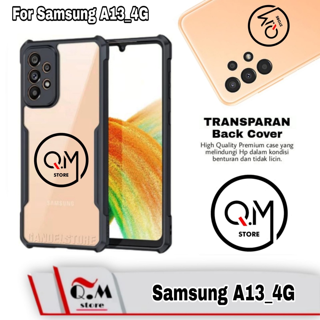 Promo Case Transparan Samsung A13 4G Softcaase Armor Acrilik Shockproof Transparan Pelindung Back Cover