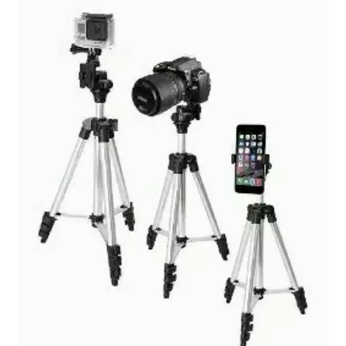 PAKET KOMPLIT ( TRIPOD 1 M ) &amp; PAKET SMULE 3in1 For Karaoke ( Clip On/Eaphone Zipper/ Spliter Audio