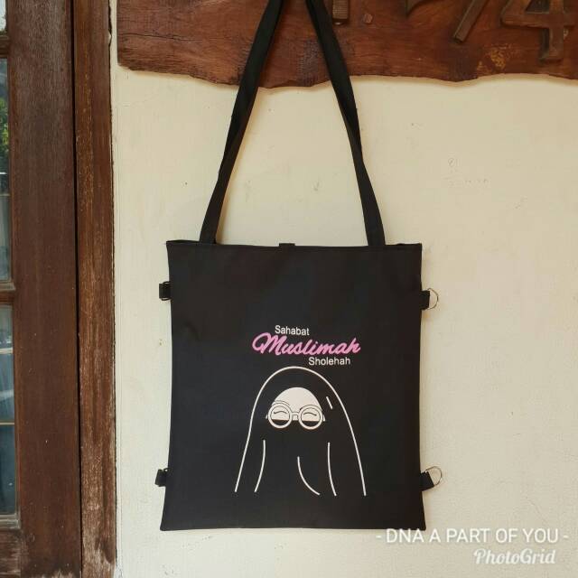NAYLA_SHOP_BANDUNG - TAS TOTE BAG SAHABAT MUSLIMAH SHOLEHAH