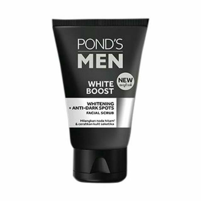 Pond's Men White Boost Face Scrub Sabun Wajah Pria