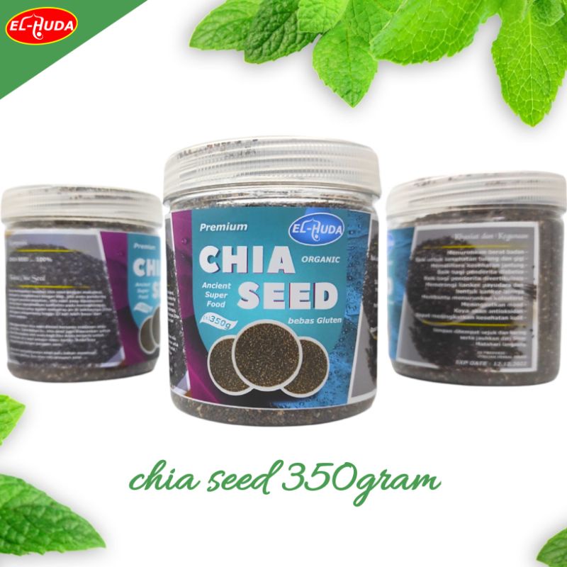 

chia seed premium el huda / chiaseed organik / chia seed organik / chia seed terlaris 350gram
