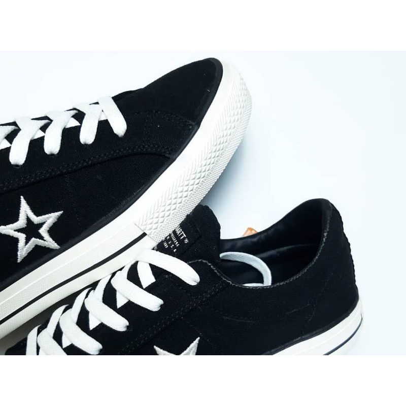 SEPATU IMPOR CONVERSE ONE STAR PREMIUM VIETNAM SNEAKERS KASUAL BLACK WHITE KADO HADIAH HITAM