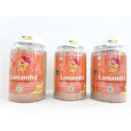 Lamandel Bubuk Obat Herbal Atasi Amandel BOTOL | KEMASAN BARU