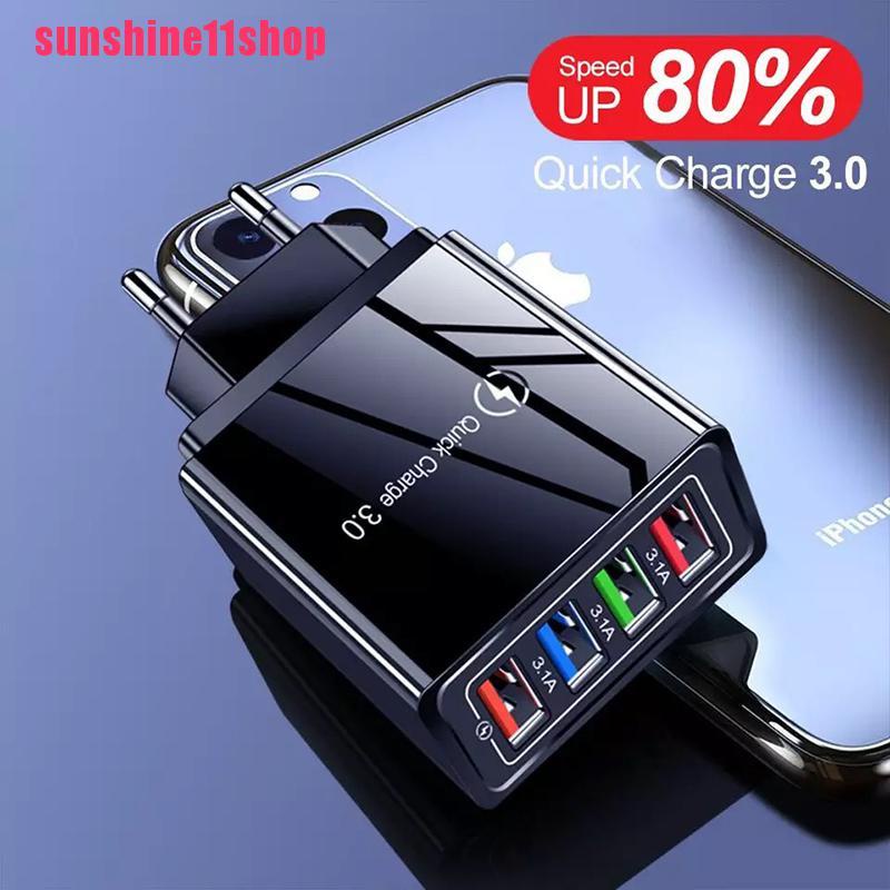 Adapter Power Charger Dinding 4 Port USB 3.0 QC