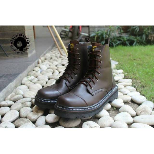 ISLAND - BLACK MASTER ORIGINAL | Original Sepatu Kulit Boots Biker Touring Rockers Gagah