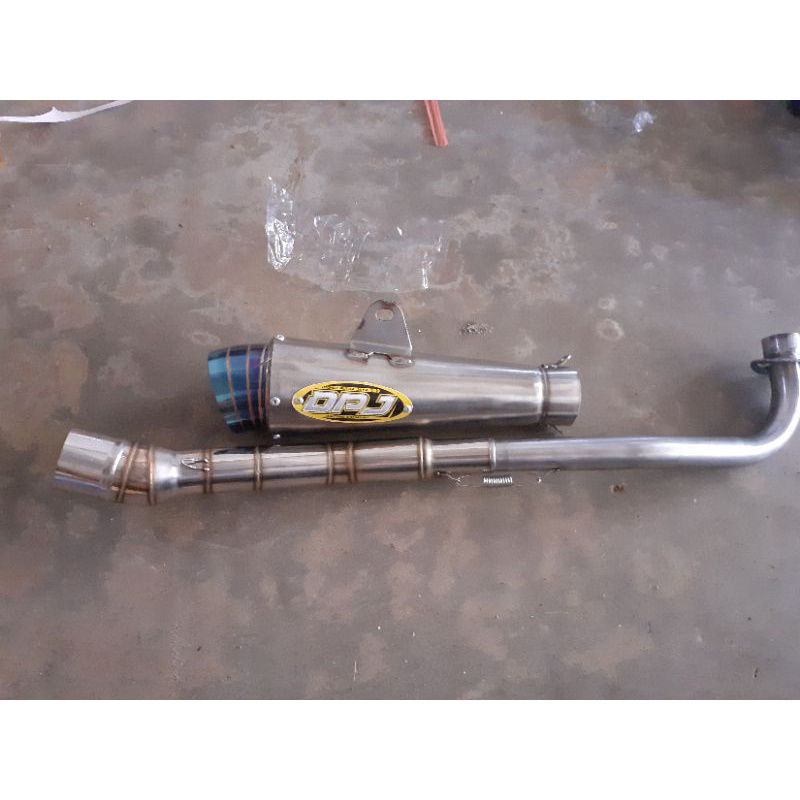 knalpot motor moncong blumon sarangan Sparo/Setengah untuk semua motor al bebek supra x supr 125 grand smash shogun vega cripton dll