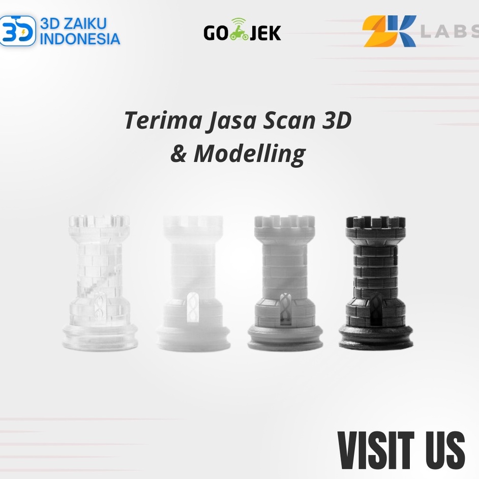 Jasa 3D Print SLA DLP Figure Maket Prototype Cincin Miniatur Castable