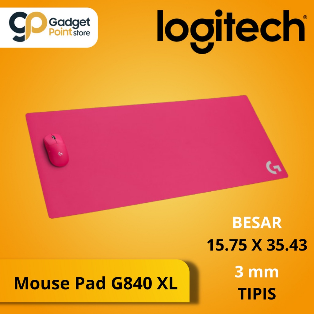 Logitech G Mouse Pad G840 XL Gaming Pad - Magenta - Garansi 1 Tahun