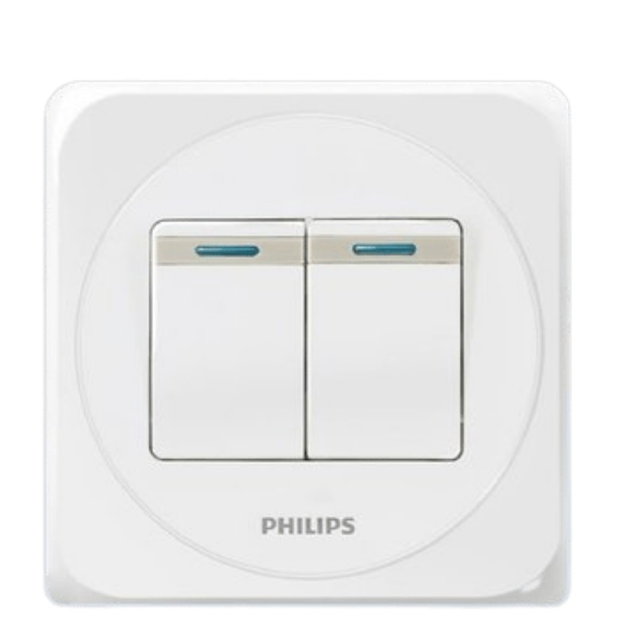 Philips Simply 2 Saklar 1 way Philips Saklar Seri SNI &amp; original